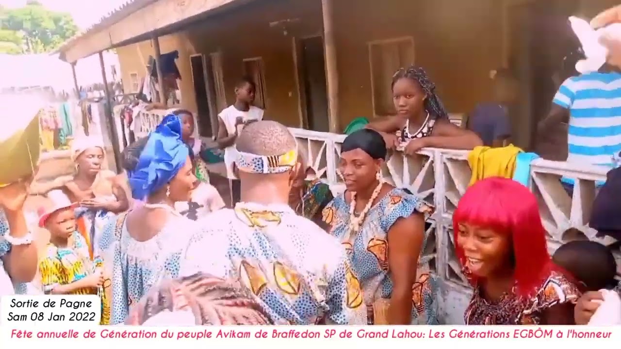 Fête de Génération Avikam de Braffedon   Sortie de Pagne  Partie 02 EDITION 2022