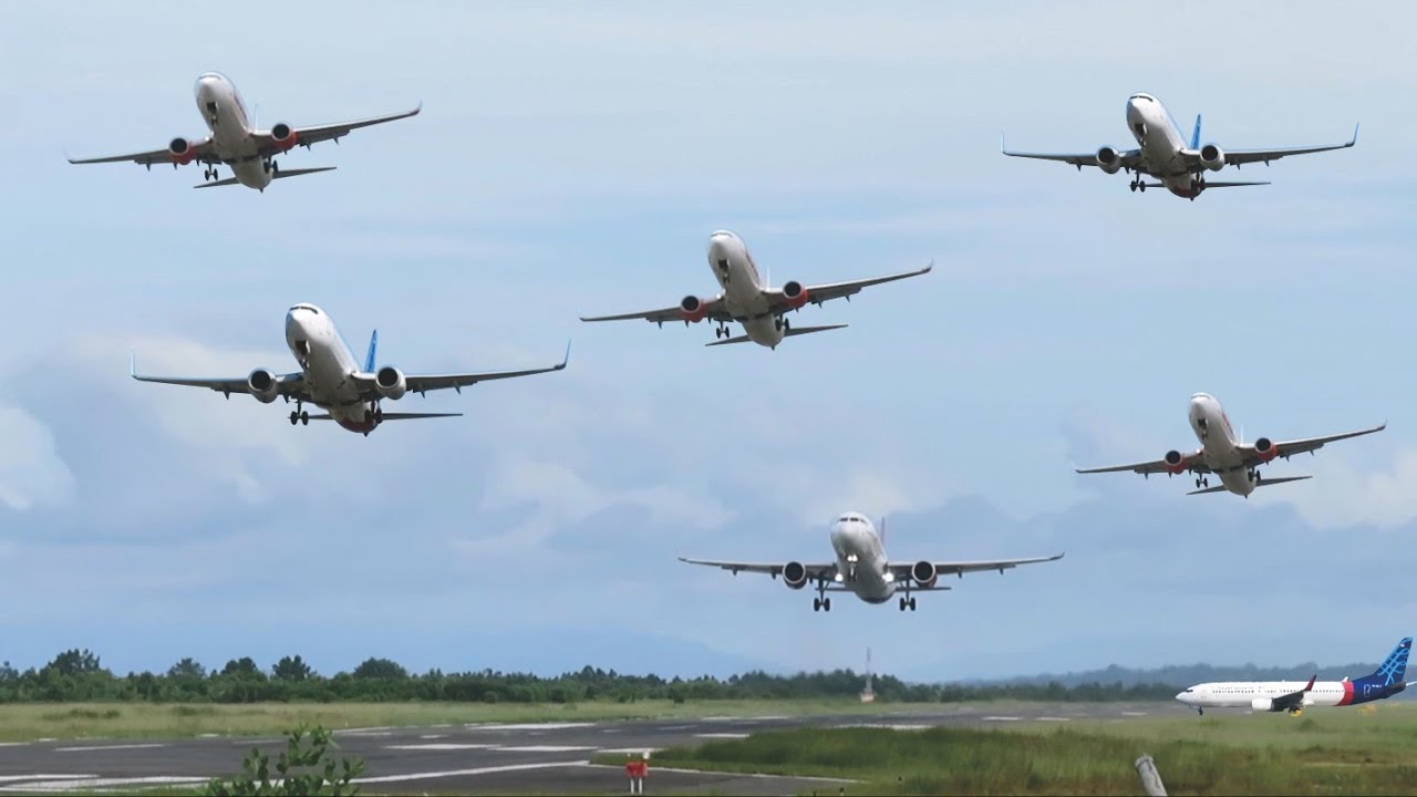 Nonton Pesawat Terbang Saat Take Off di Bandara DEO Kota Sorong Papua Barat
