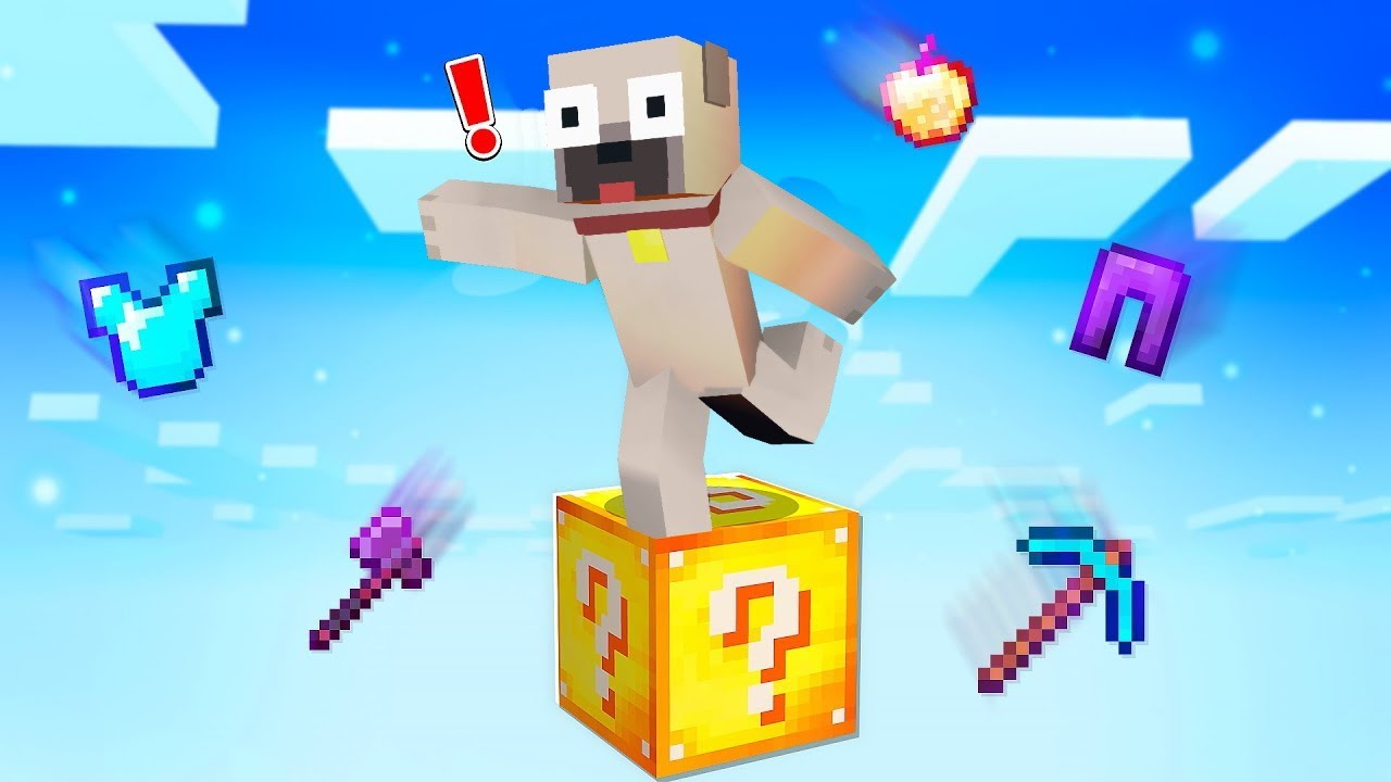 LUCKY BLOCK SKYBLOCK A MINECRAFTBAN!