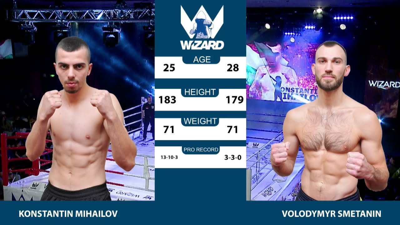 VOLODYMYR SMETANIN (UKR) - KONSTANTIN MIHAILOV (BUL): KICKBOXING K-1. WIZARD OPEN 2019