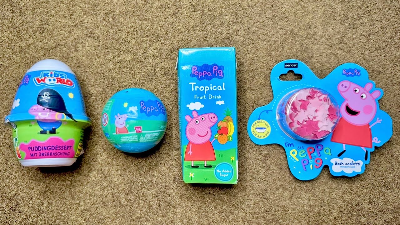 🤩 Funny Candy ASMR | Satisfying PEPPA PIG Squishy Mashems Pudding Egg Sweets & Toys Opening