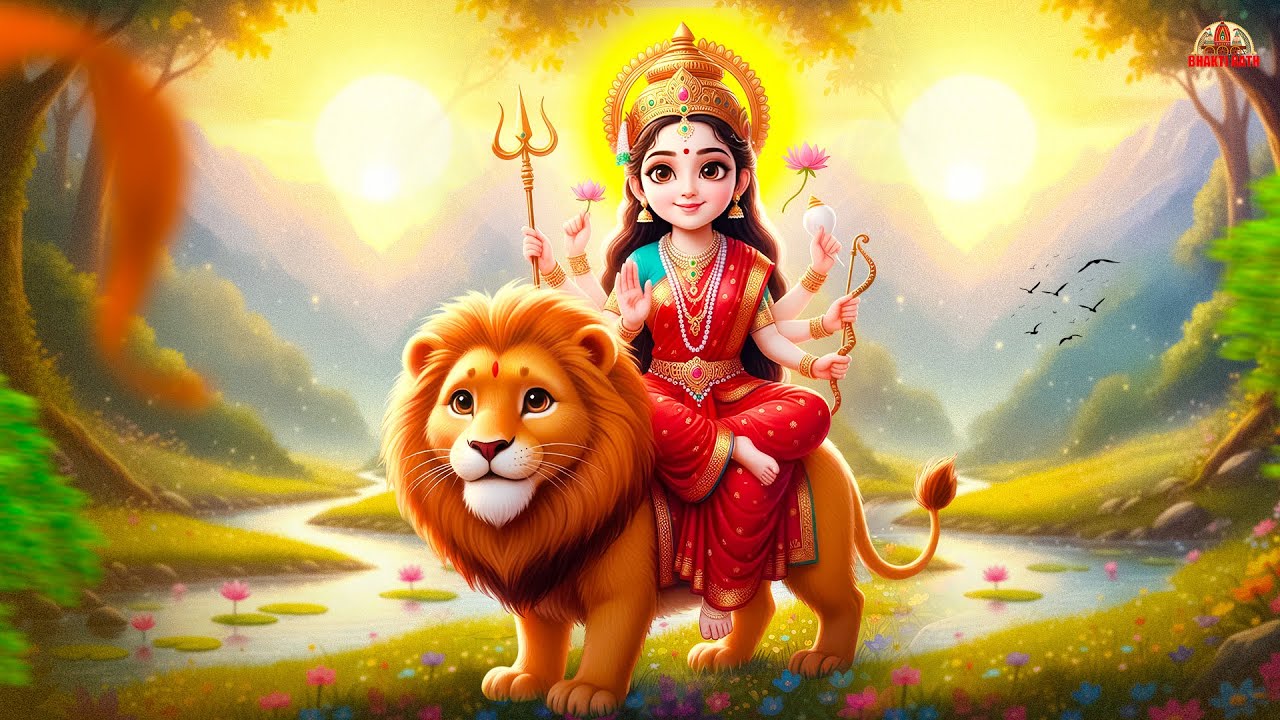Mata Tere Charno Mein | माता तेरे चरणों में | Hindi Rhymes For Kids | Mata Bhajan | 