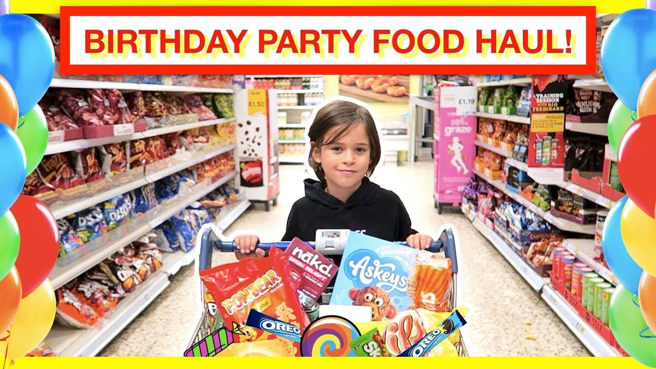 OUR KID DOES THE FOOD SHOPPING FOR HIS BIRTHDAY PARTY 🎉🎂😃