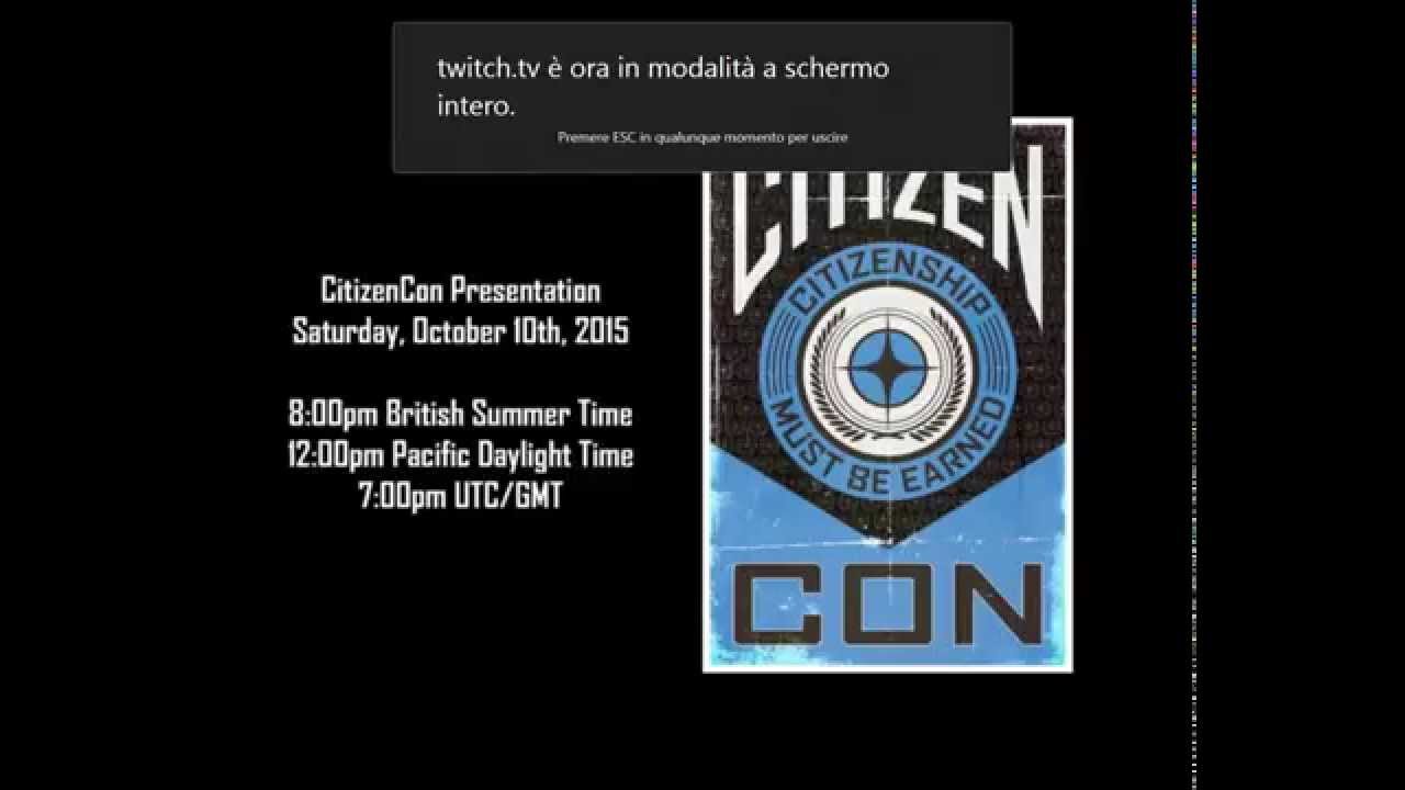 CitizenCon 2015 - Diretta Live di Star Citizen Italia