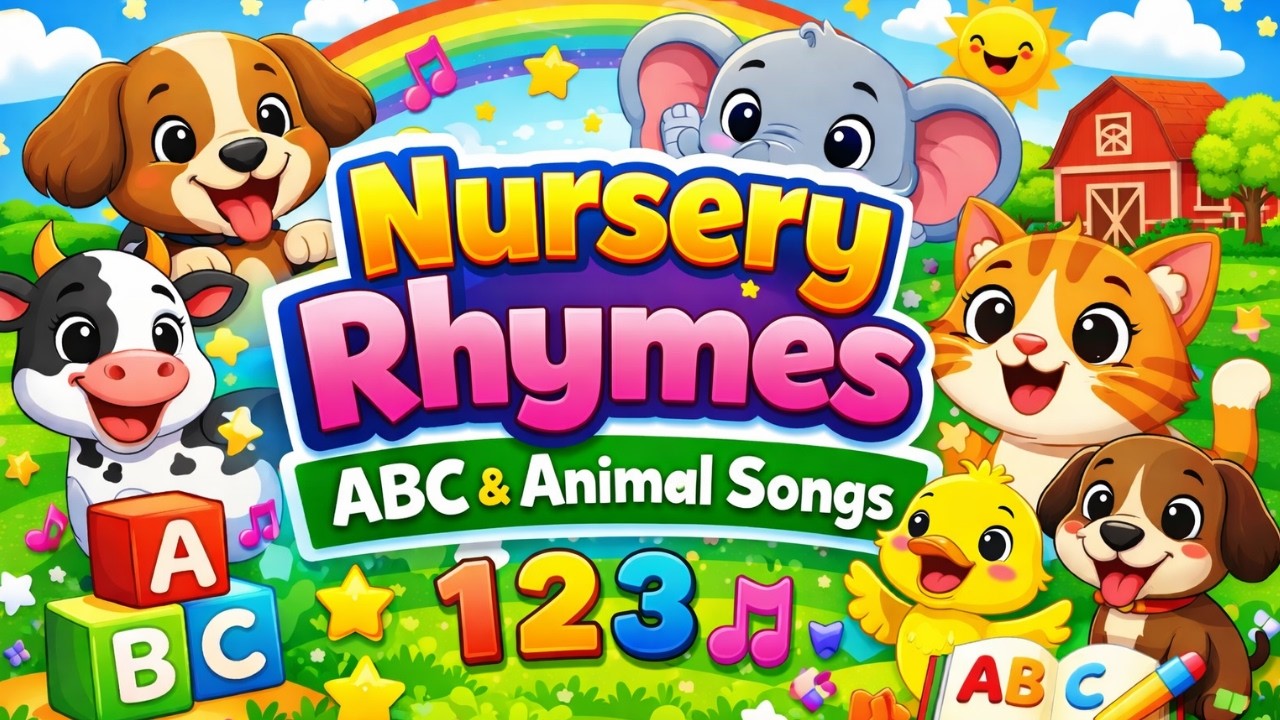 Best Kids Songs Ever 🐶 ABC & Animal Nursery Rhymes