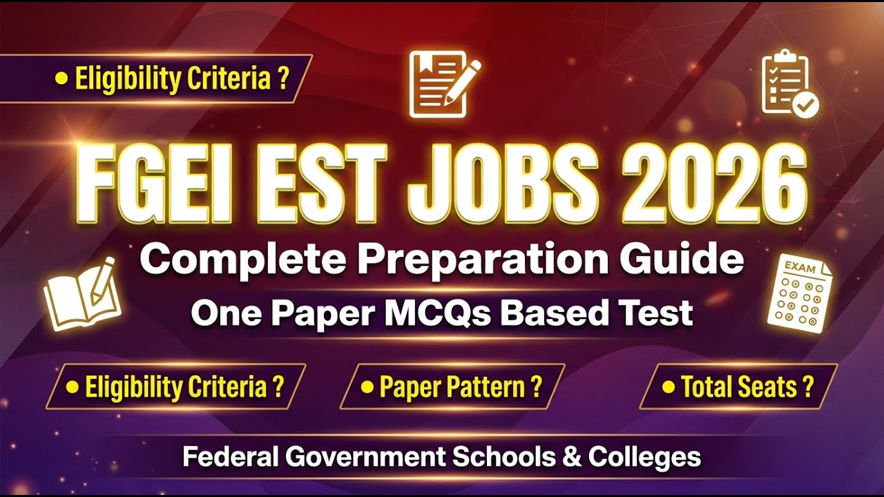 FGEI EST Jobs 2026 | Complete Syllabus ?, Paper Pattern?  Seats ?| Interview & Final Selection Guide
