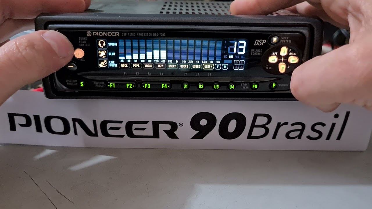 Funcionamento equalizador Pioneer DEQ-7200 após conserto e revisão