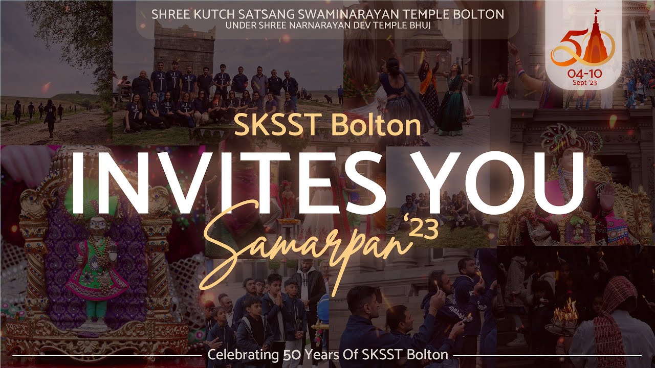SKSST Bolton 50th Anniversary Official Invitation - Samarpan 2023