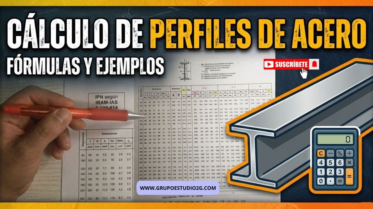 Cálculo de vigas de acero: deformación, flexión y corte (IPN paso a paso)