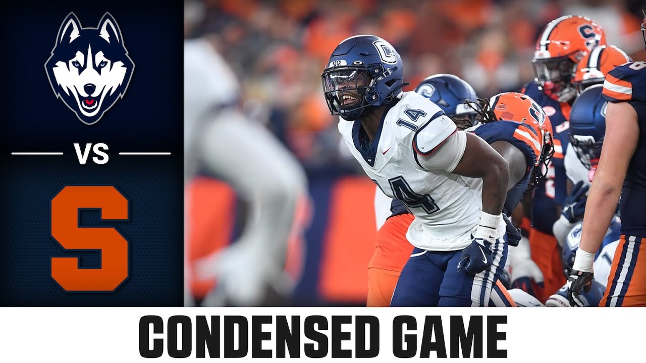 UConn vs. Syracuse Condensed Game | 2025 ACC Football