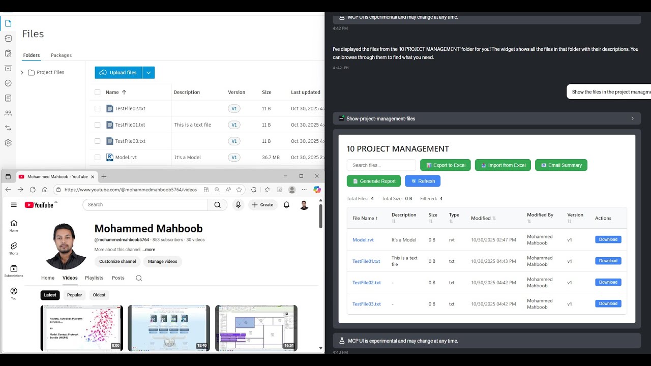 MCP-UI and Autodesk Construction Cloud / Interfaces Conversational (Agent)