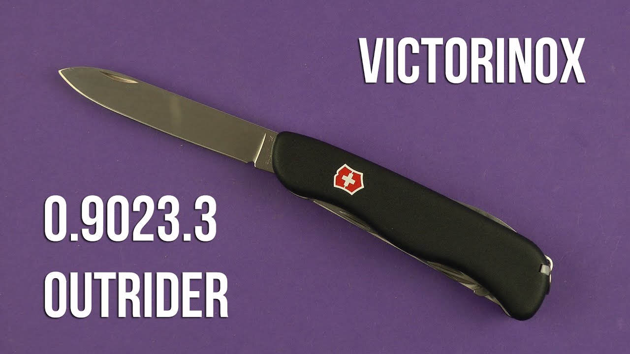 Демонстрация Victorinox Outrider Black (0.9023.3)