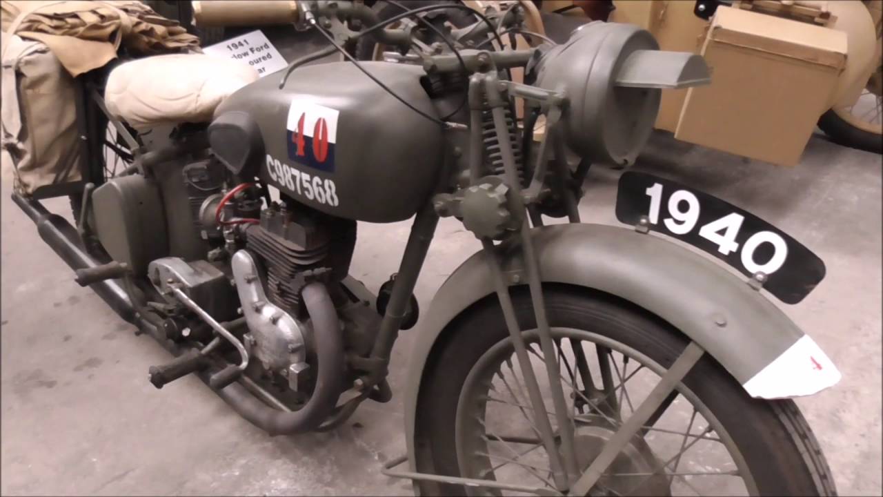 WW2 Royal Enfield WD/C Side Valve 350 Dispatch Rider motorbikes
