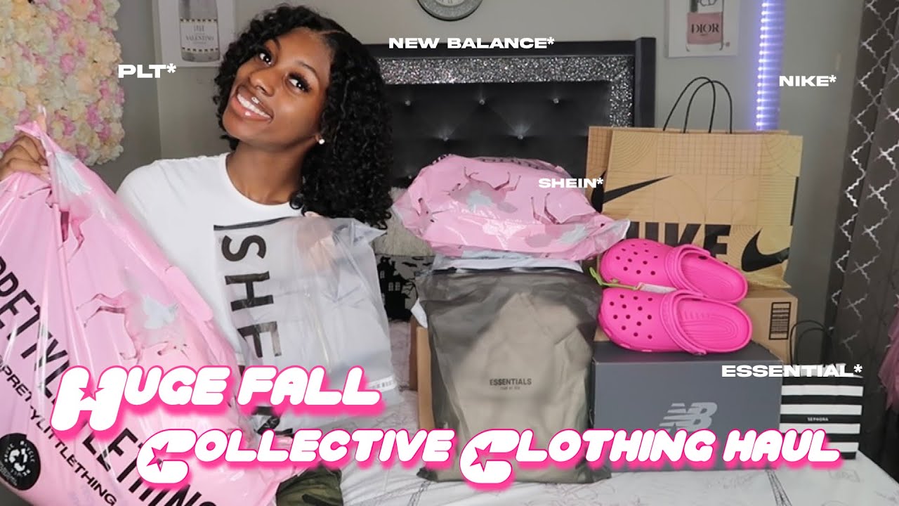 HUGE FALL COLLECTIVE CLOTHING TRY-ON HAIL | PLT , SHEIN , NEW BALANCE |