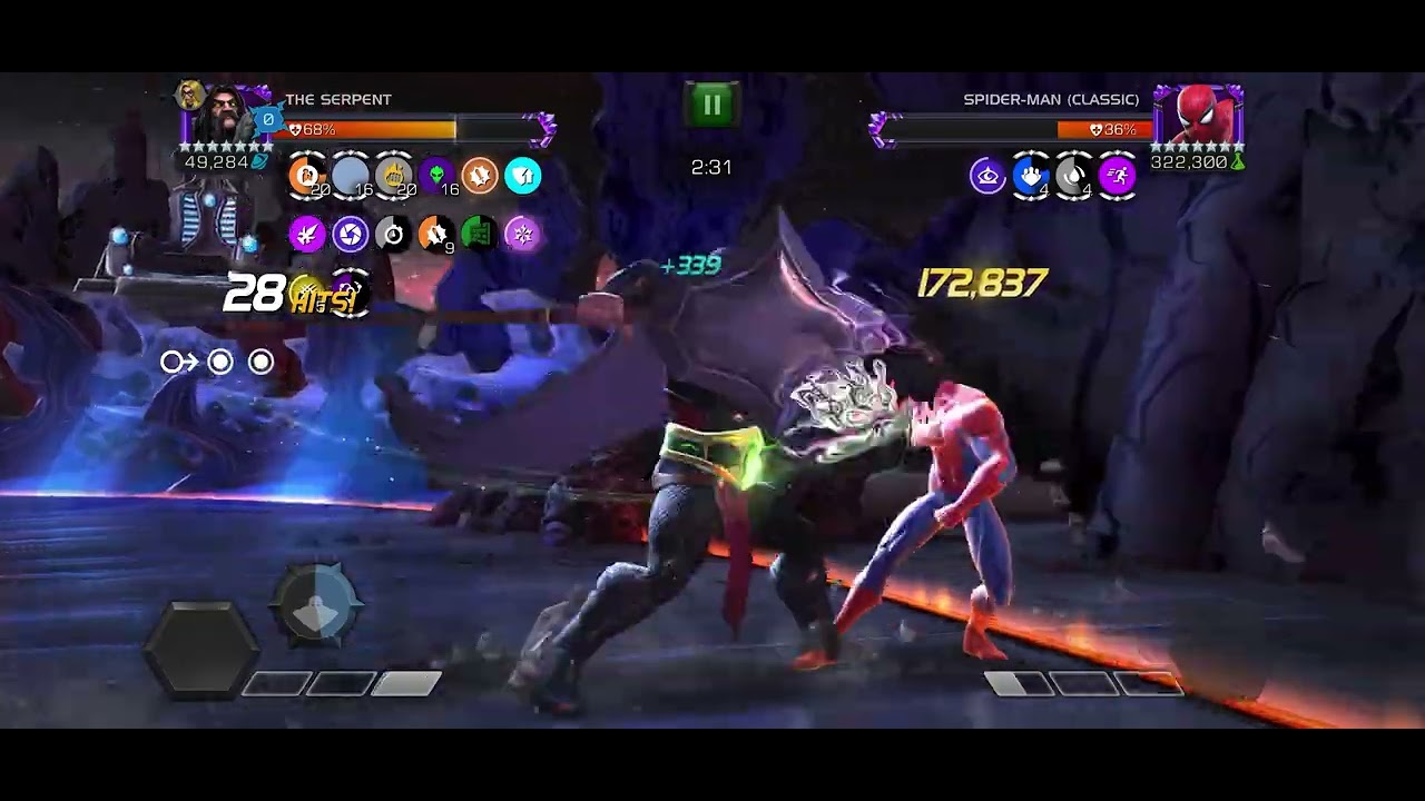 Mcoc,raid boss  the serpent. Serpiente