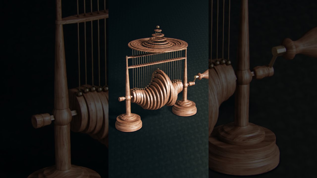 Kinetic Wave Sculpture #Shorts
