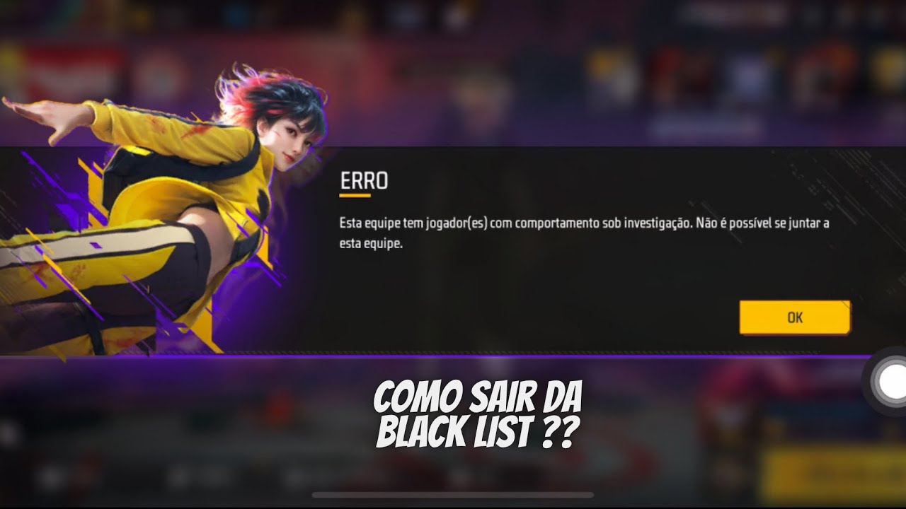 Como sair da black list no Free Fire ?? Método atualizado 2025 📁 100% funcional 1 a 7 dias para sair