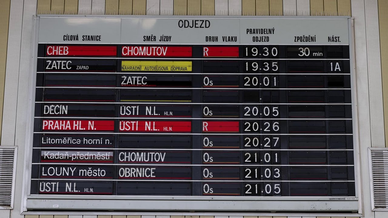 Pragotrony na stacji Most w Czechach.