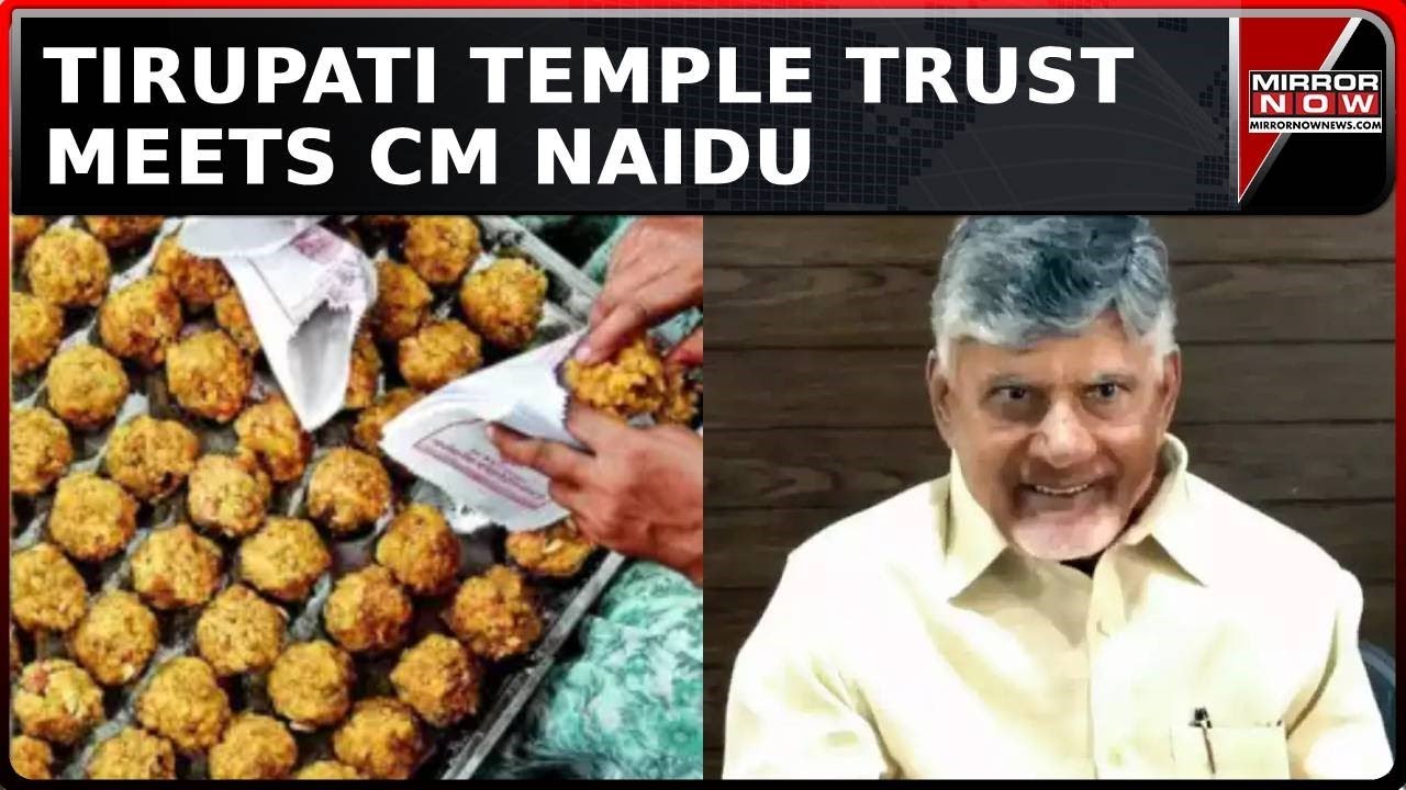 Temple Board Meets CM Naidu To Discuss Laddoo Row; CM Forms SIT | Tirupati Prasadam Controversy