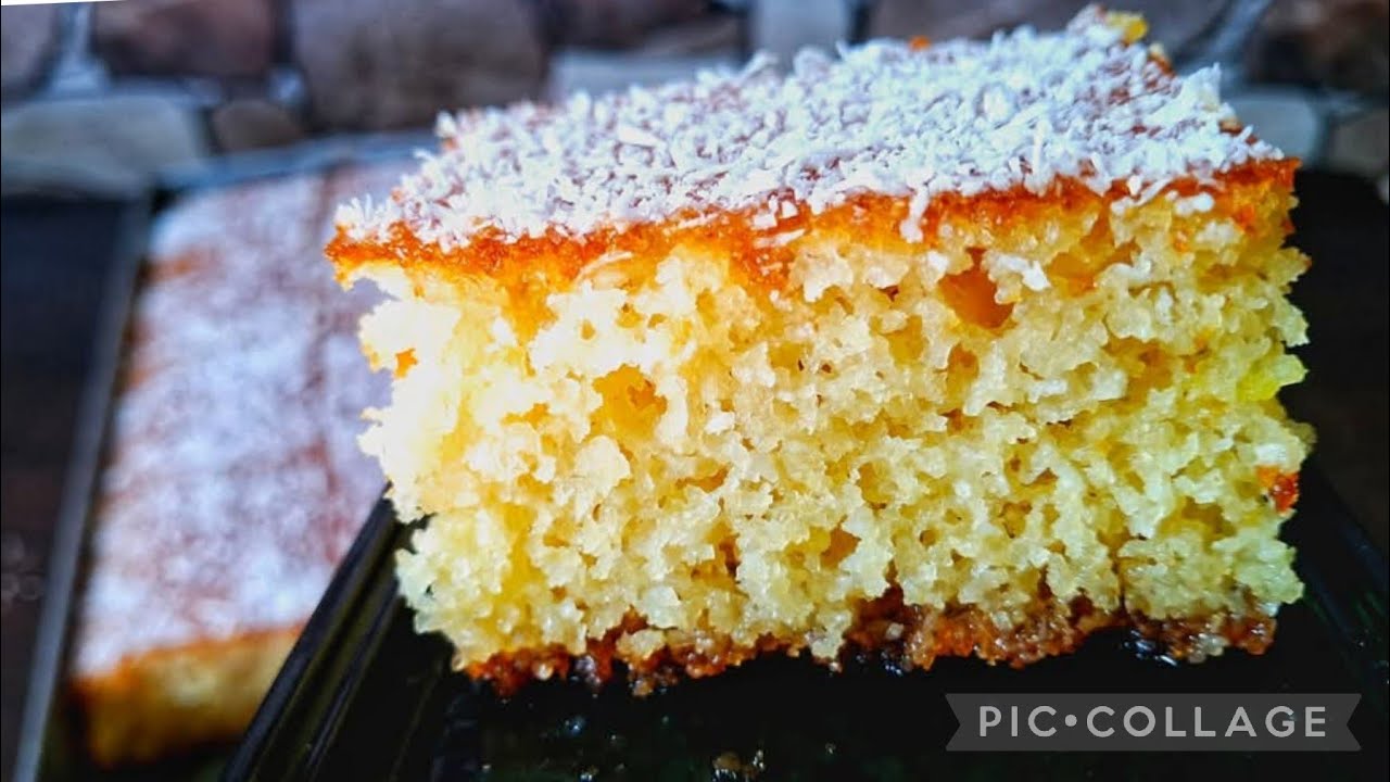 بسبوسة10د توجديها سهلة سريعة 🇩🇿بمقادير جد مضبوطة تجيك خفيفة مهوية معسلة للقلب في بلاطو24على30