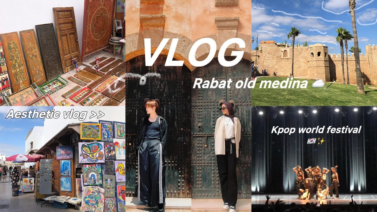 rabat old medina vlog 🍃📜 | تصورت فالأماكن لي تصوروا فيها ايتيز🪄•😭 انا و يوسانغ نفس الطول