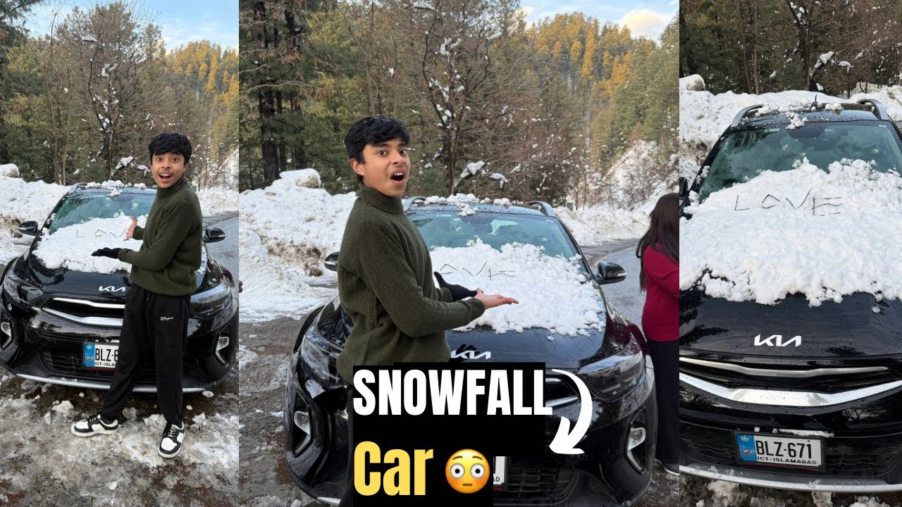Making snowfall on stonic 😍| car mein snow laga di •