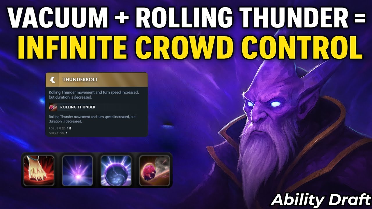 Vacuum + Rolling Thunder = Infinite Crowd Control | Ability Draft