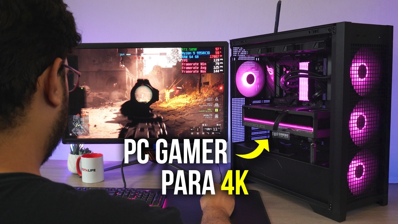 Arm&eacute; la PC GAMER m&aacute;s POTENTE del 2025! RTX 5090 + Ryzen 9 9950X3D - Test Battlefield 6 y m&aacute;s!