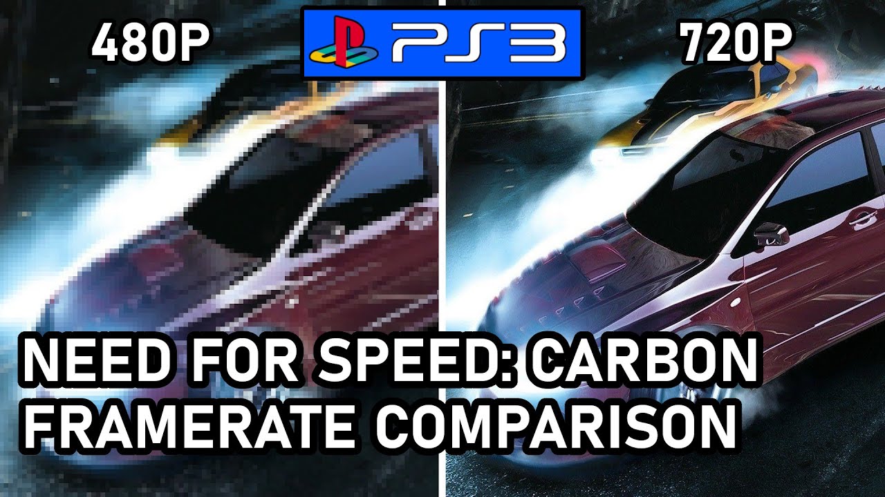 Need for Speed: Carbon  |  PS3  |  480P vs 720P  |  Frame Rate Comparison