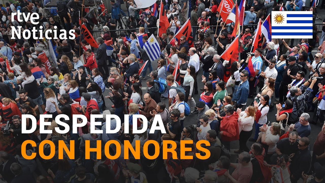 URUGUAY despide a MUJICA con un CORTEJO FÚNEBRE y un extenso velatorio I RTVE