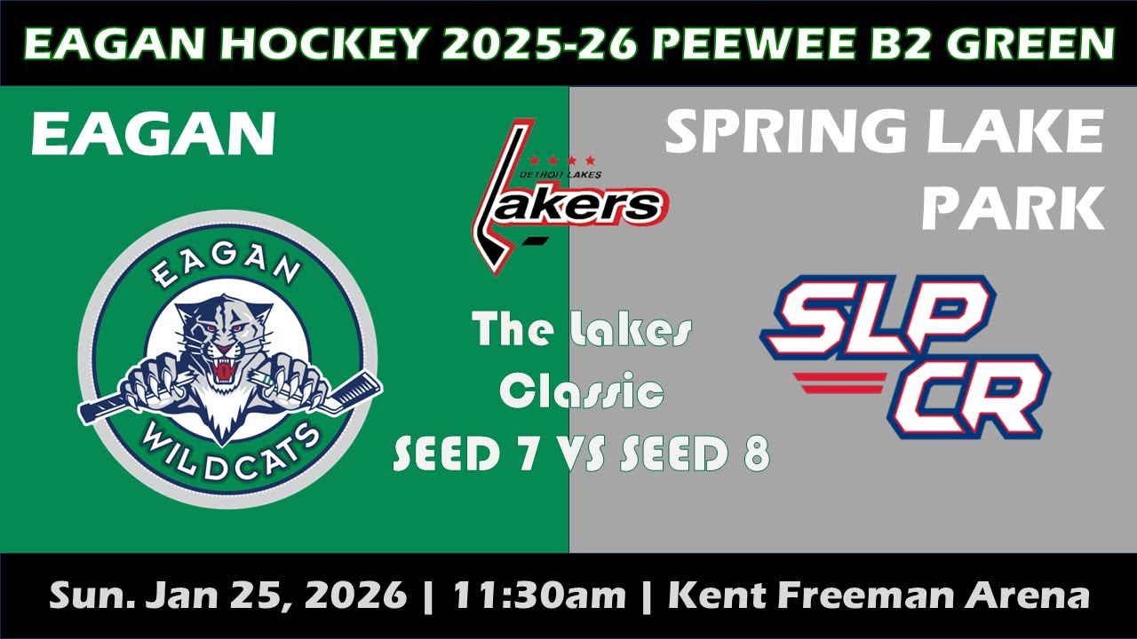 2026-01-25 Detroit Lakes Classic Tournament Eagan PWB2 Green vs. Spring Lake Park