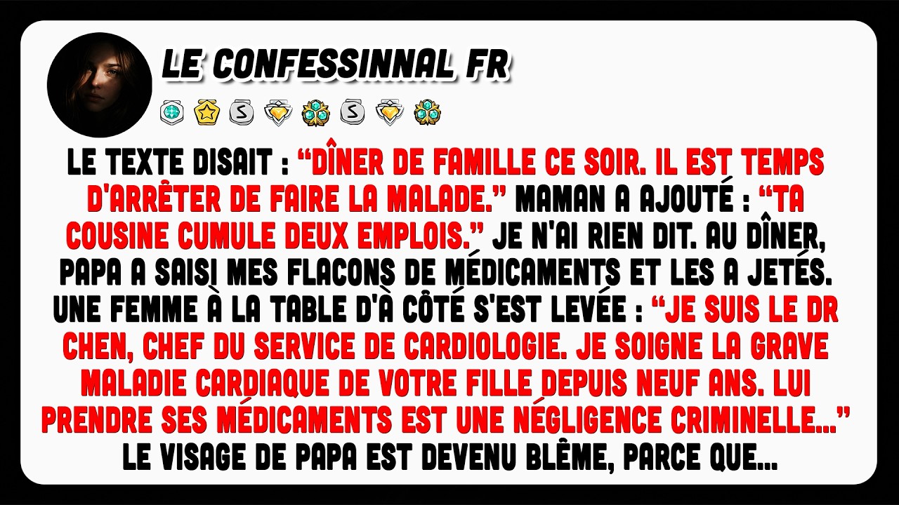 F&ecirc;te De Mon P&egrave;re : On M'accuse De Mentir, Mais Le Chef De L'h&ocirc;pital T&eacute;moigne Pour Moi.