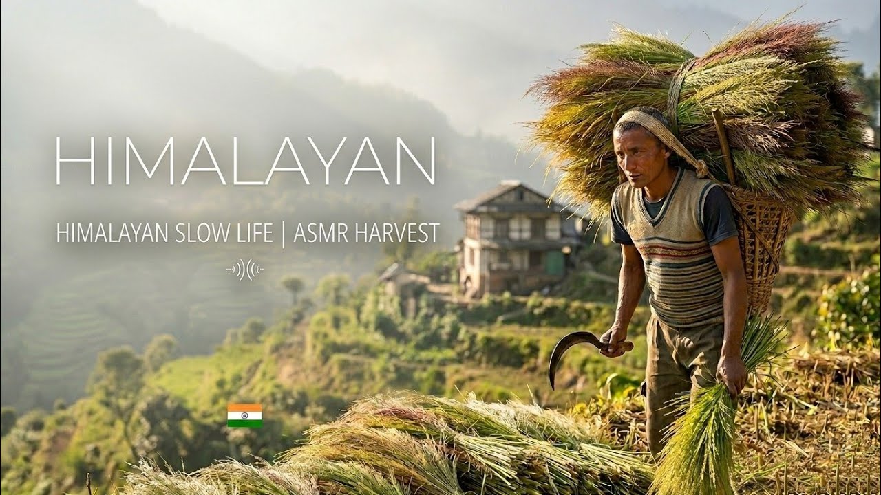 A Simple Village Day 🌿 Harvesting, Cleaning & Ghee Roti in the Field