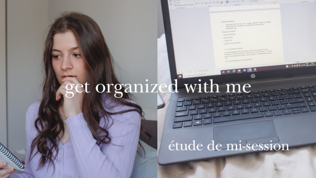 VLOG: mi-session au cégep, organisation + app, GET ORGANIZED WITH ME for college