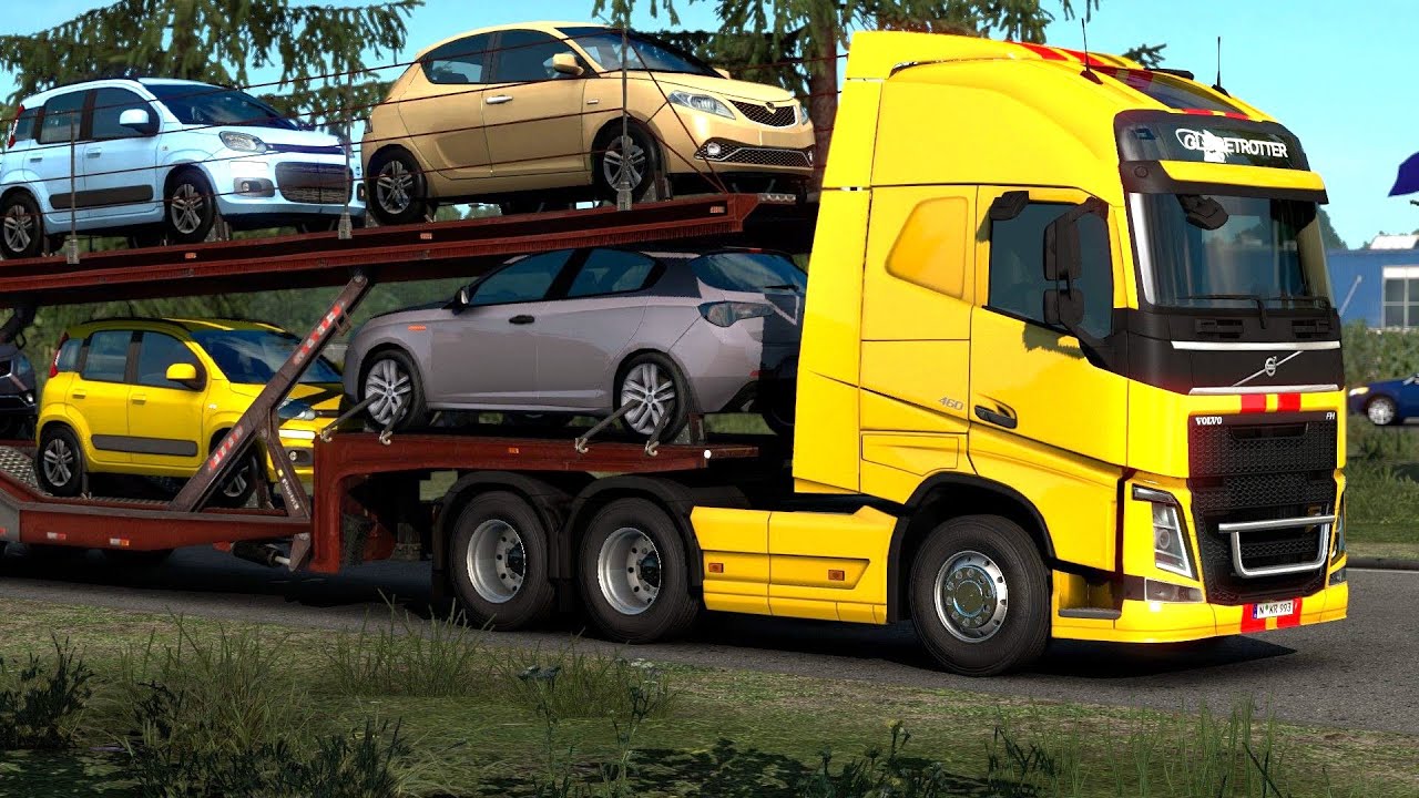 ETS 2 - The New Volvo FH Transporting Cars from Ruse