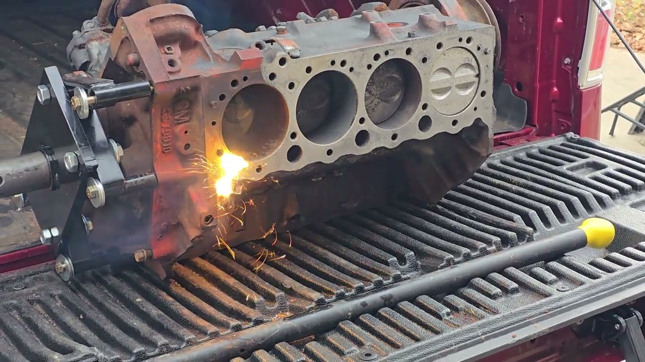 Our New Laser System's First Run: VS Rusty Engine Block