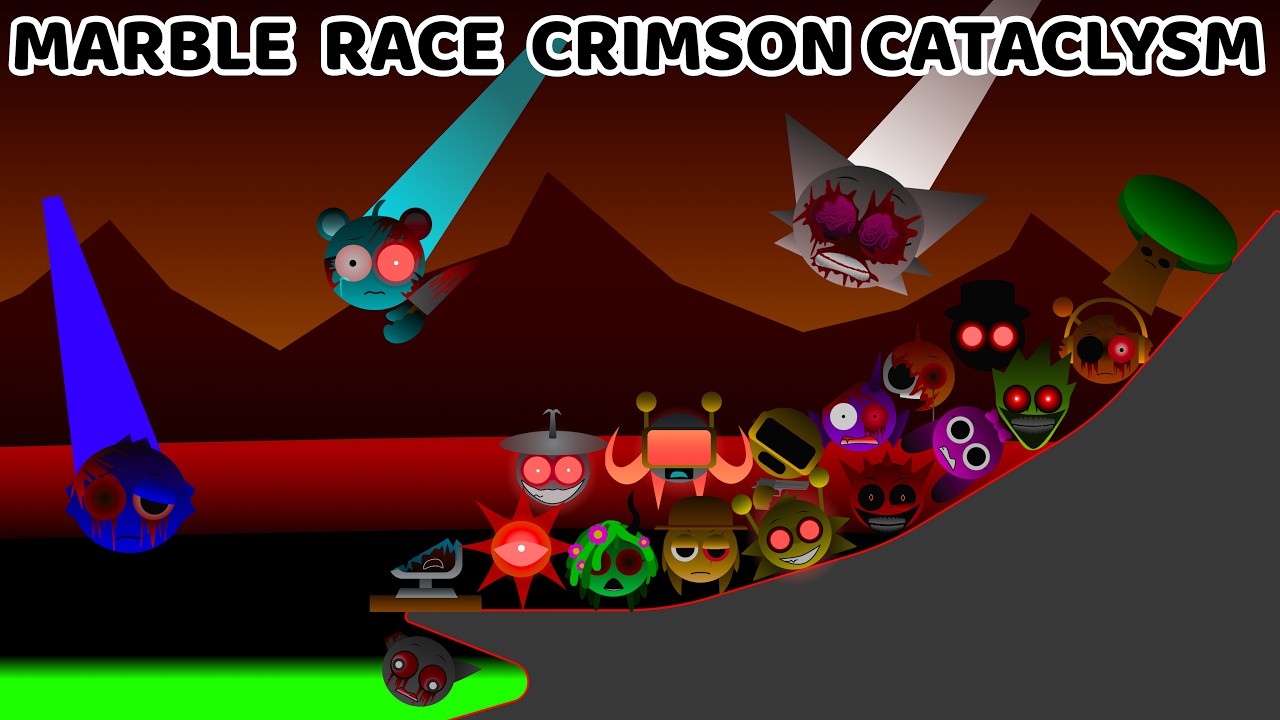 Sprunki Crimson Cataclysm &mdash; Incredibox Marble Race: Who Sounds Better?