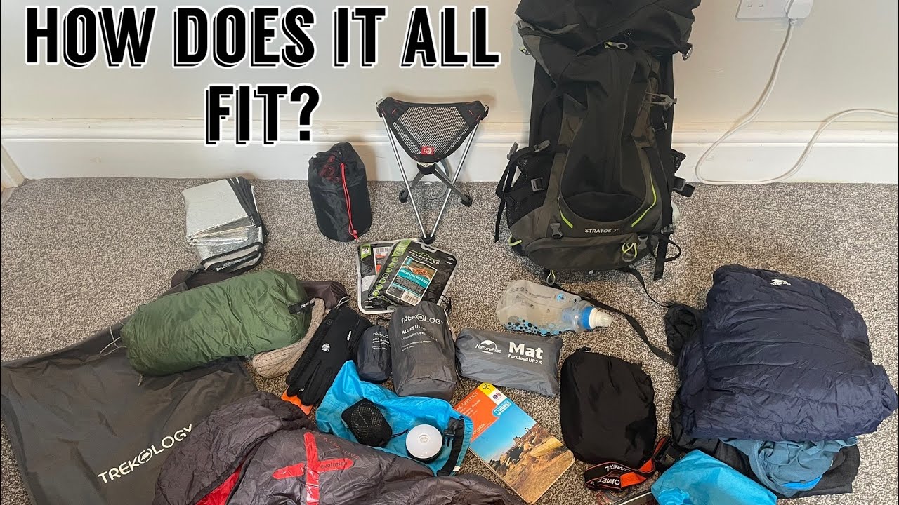 What I pack in my Osprey Stratos 36L for an overnight camp | UpandDowntheDales