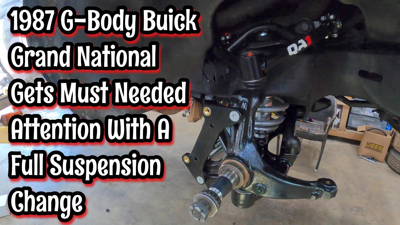 Buick Grand National QA1 Suspension Install - G Body Coilovers - Shock - Control Arms - Sway Bar