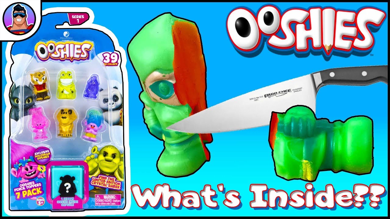 What is inside an Ooshie? WE CUT ONE OPEN!!! Dreamworks Ooshies 7 pack & BIG Ooshie News!