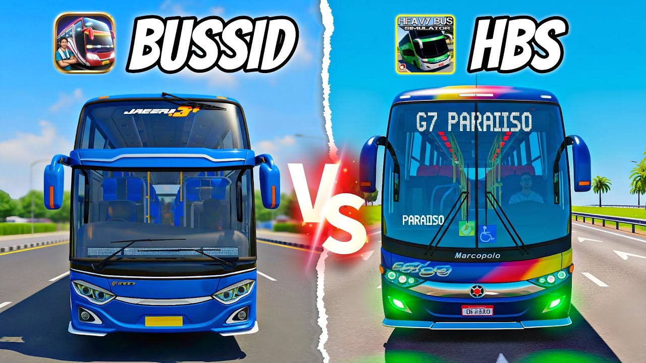 Bus Simulator Indonesia vs Heavy Bus Simulator (Mid-Range Phone) Graphics/FPS/Physics Test