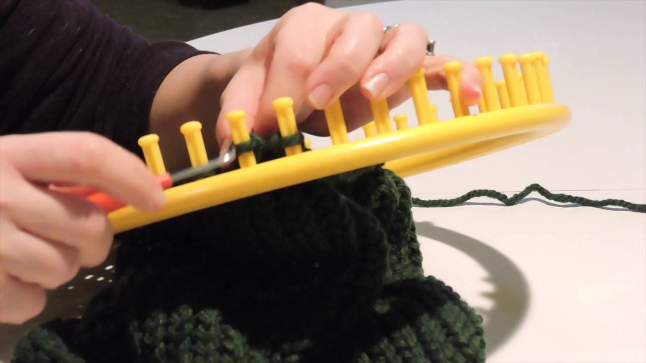 Вязаный капюшон Easy Loom