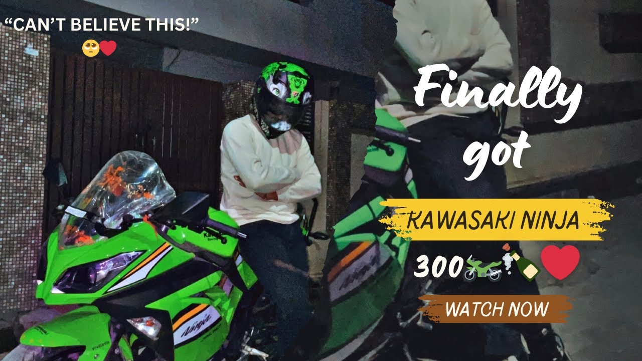“FINALLY Got My Ninja 300 🤯✨ | Dream Bike Unlocked!” #ninja300 #kawasaki #superbikesindia #bikelife 