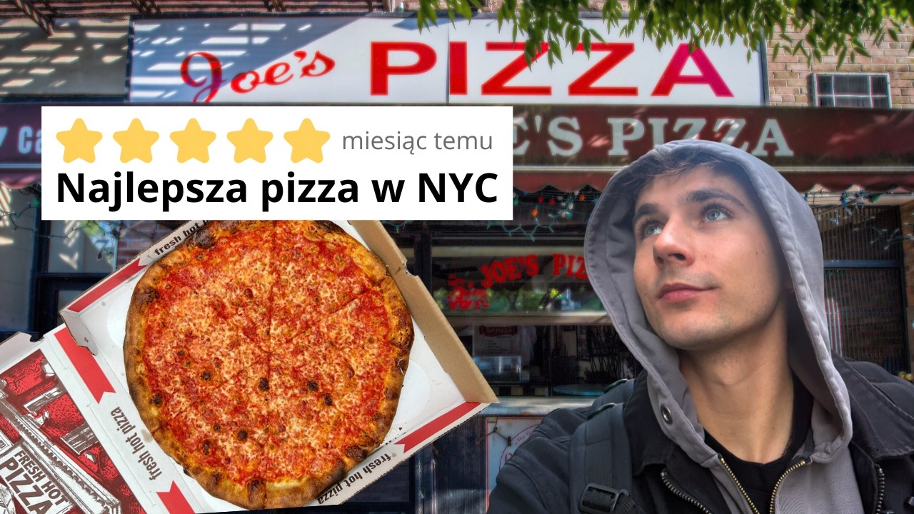 Spr&oacute;bowałem najlepszej pizzy w Nowym Jorku !