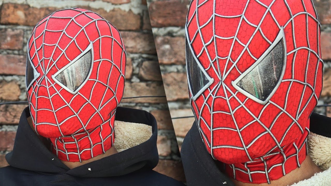How to make Spiderman mask with cardboard - (from Spiderman 3)