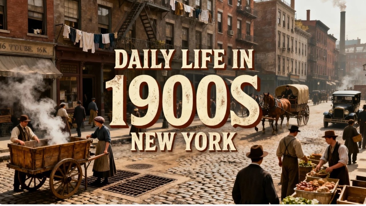 What Everyday Life Was Really Like in 1900s New York | Relaxing History to Fall Asleep