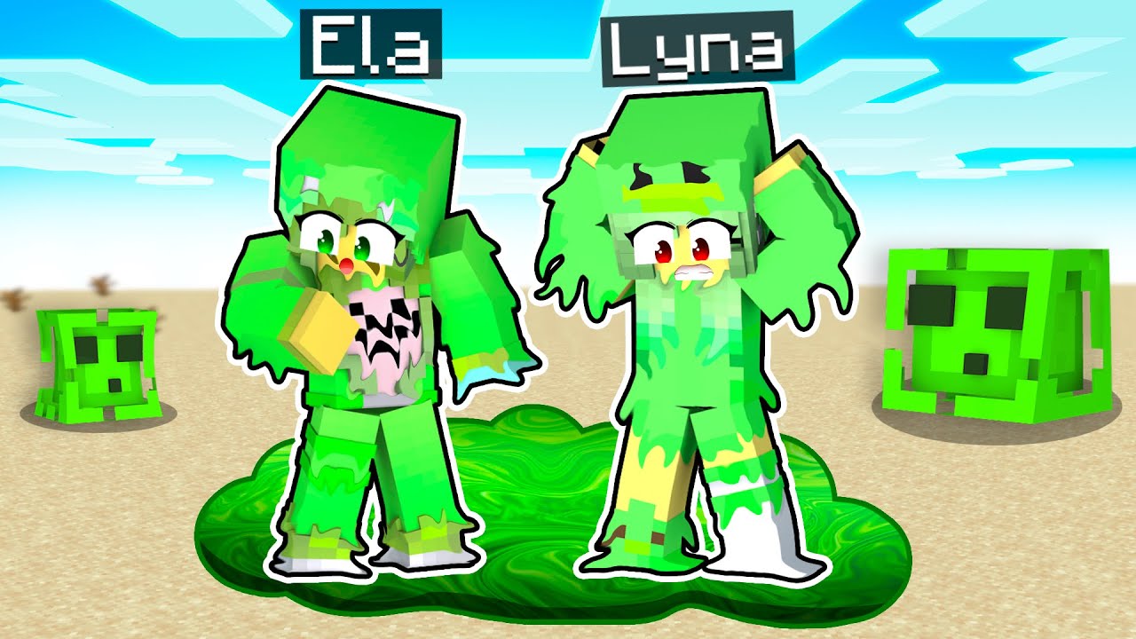 MINECRAFT PERO SOMOS DE SLIME CON ELA!!