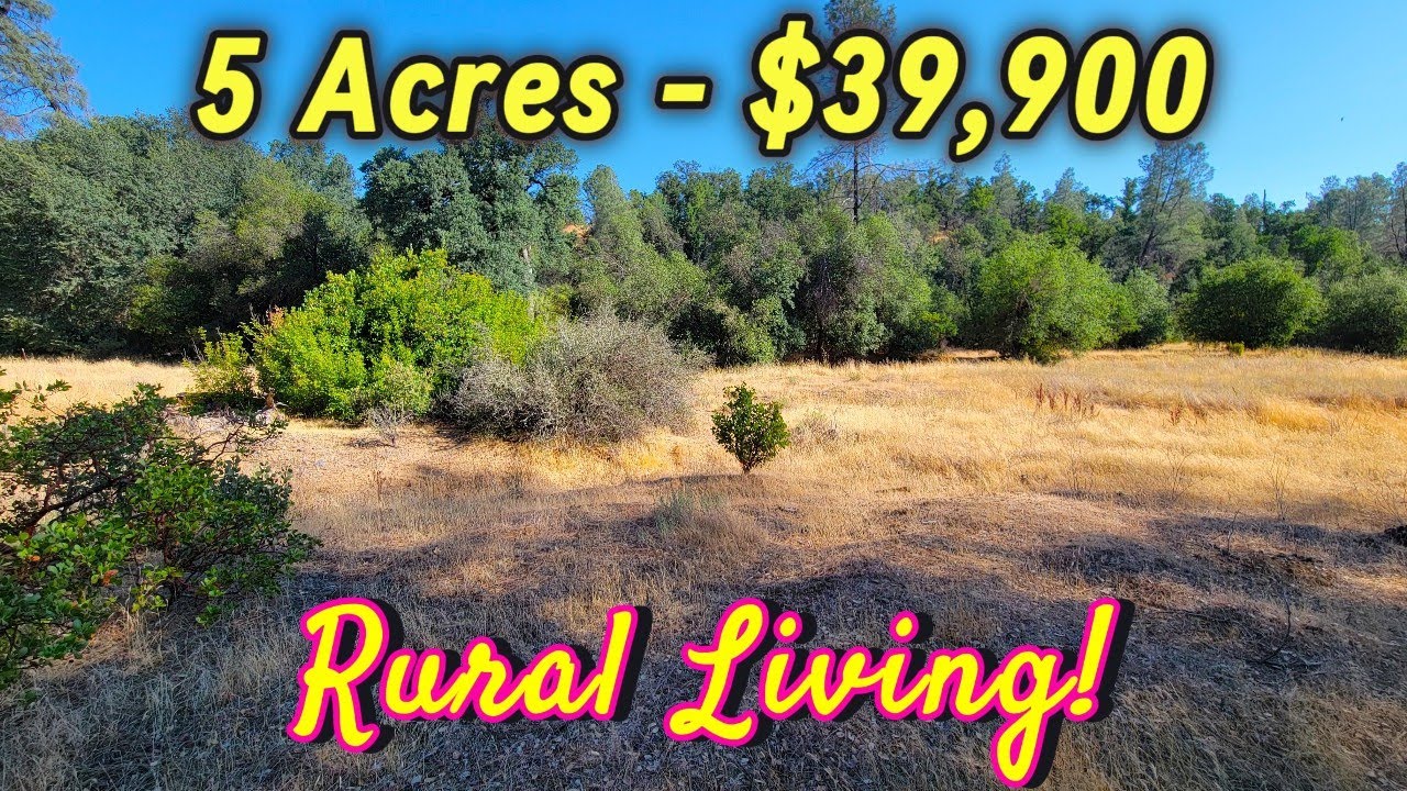 Land Acreage For Sale In California, Northern CA - Homesite, Power, Easy Access.