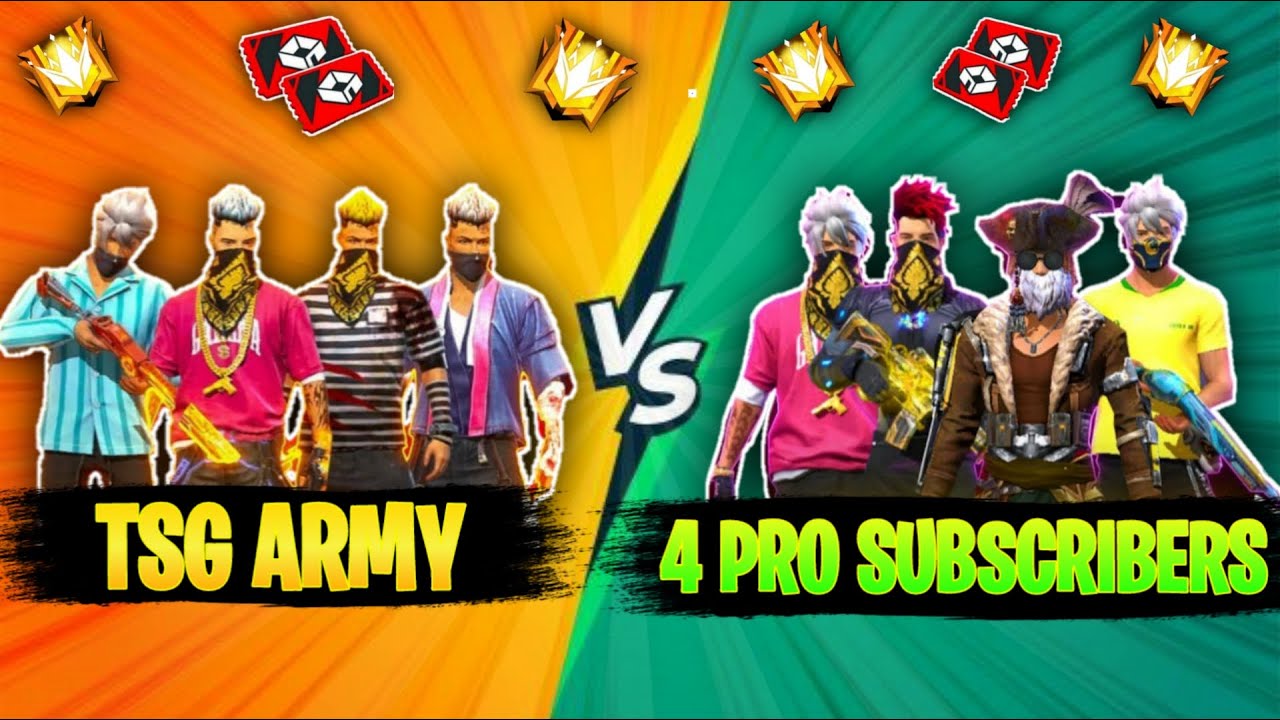 TSG ARMY VS PRO GRANDMASTER SUBSCRIBER OPEN CHALLENGE IN RED CUSTOM ROOM -GARENA FREEFIRE