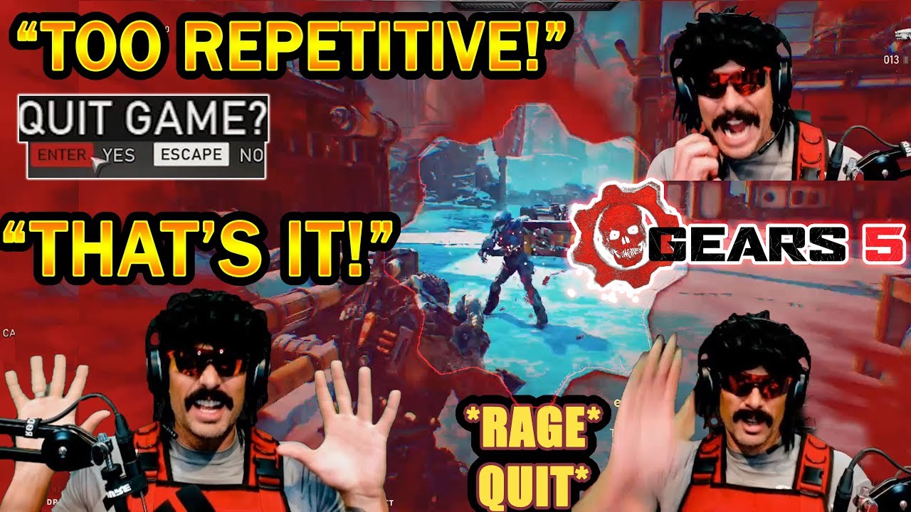 DrDisrespect RETURNS to Gears 5 BUT RAGE QUITS from BOREDOM!